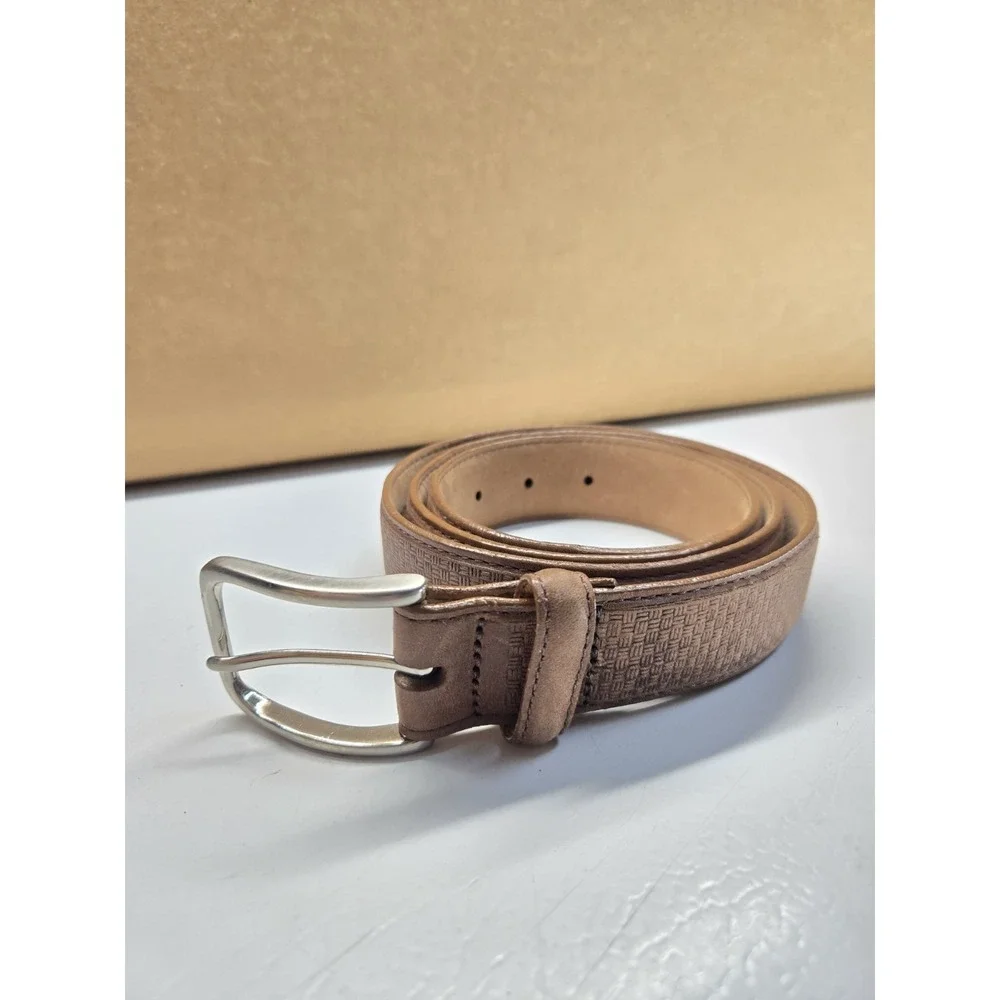 Brighton Brown Leather Belt Mens 40 Made in USA Model M11435